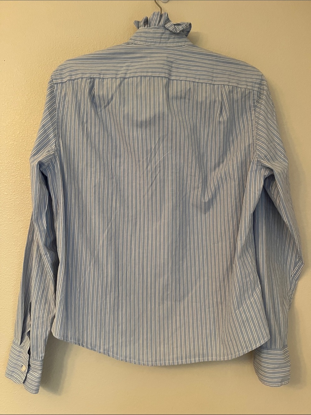 J.Crew Factory Ruffleneck Button-Up Top size S - Picture 4 of 5